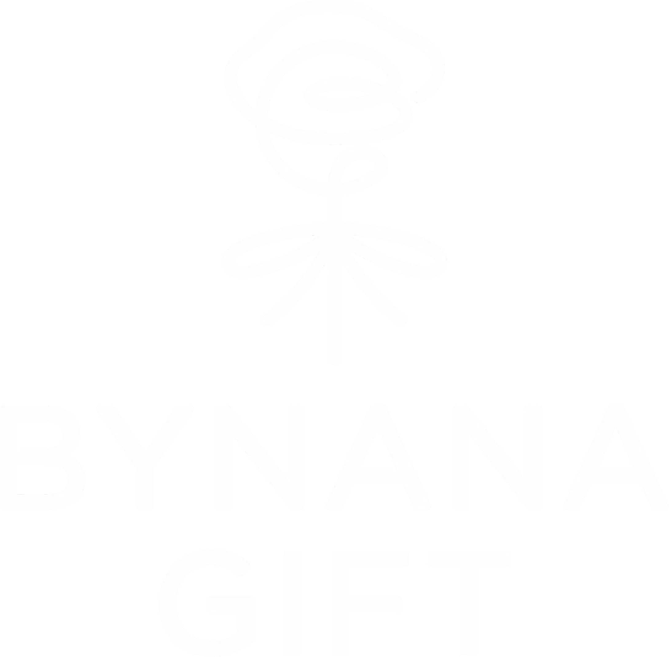 Bynana Gift Logo - White